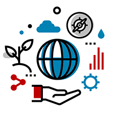 FERCHAU Whitepaper – Nachhaltige Unternehmensführung Icongrafik: Nachhaltige Unternehmensführung